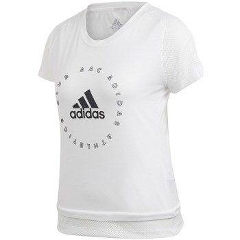 Clothing Women Short-sleeved t-shirts adidas Originals Slim Graphic White