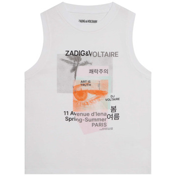 Clothing Girl Tops / Sleeveless T-shirts Zadig & Voltaire X15378-10P-C White