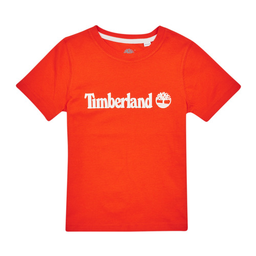 Clothing Boy Short-sleeved t-shirts Timberland T25T77 Red