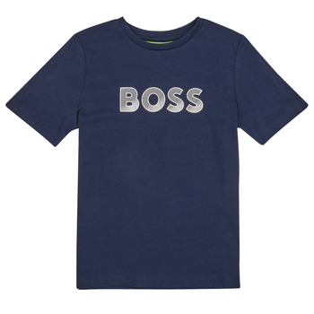 Clothing Boy Short-sleeved t-shirts BOSS J25O03-849-J Marine