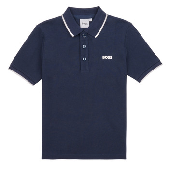 Clothing Boy Short-sleeved polo shirts BOSS J25P26-849-C Marine
