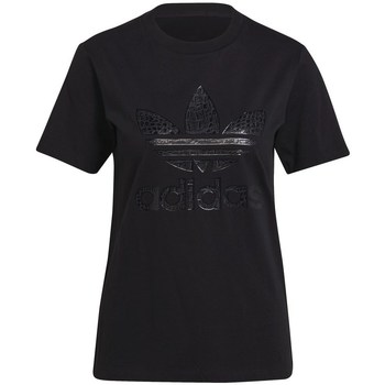 Clothing Women Short-sleeved t-shirts adidas Originals H09772 Black