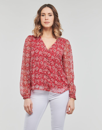 Clothing Women Tops / Blouses Only ONLHARPER L/S LUREX TOP Red
