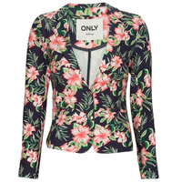 Clothing Women Jackets / Blazers Only ONLPOPTRASH L/S BLAZER Marine / Pink