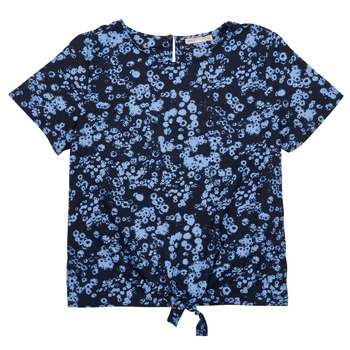Clothing Girl Tops / Blouses Only KOGLINO S/S KNOT TOP CP PTM Blue / Marine