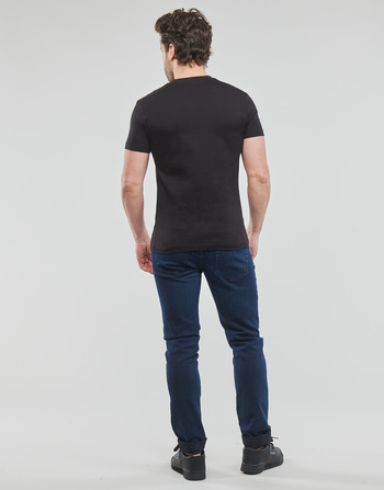 Calvin Klein Jeans TRANSPARENT STRIPE LOGO TEE Black