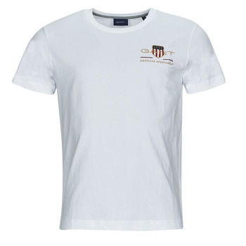 Clothing Men Short-sleeved t-shirts Gant ARCHIVE SHIELD EMB White
