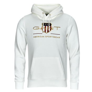 Clothing Men Sweaters Gant ARCHIVE SHIELD HOODIE White