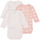 Clothing Children Sleepsuits Petit Bateau A074600 X3 Multicolour