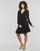 Clothing Women Short Dresses MICHAEL Michael Kors SMOCK RFFL JULIA DRS Black