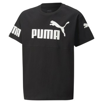 puma  puma power  boys's children's t shirt in black