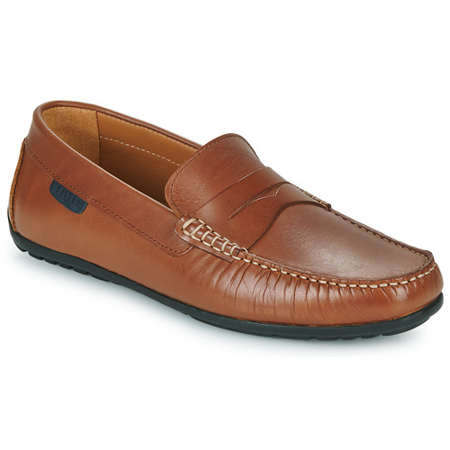 Shoes Men Loafers Pellet CADOR Veal / Brandy