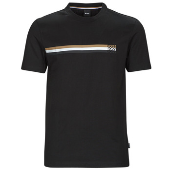 Clothing Men Short-sleeved t-shirts BOSS Tiburt 346 Black
