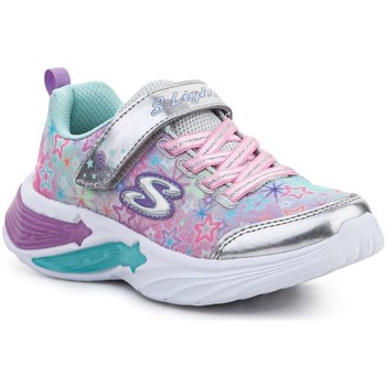 Shoes Children Low top trainers Skechers S Lights Star Sparks Purple
