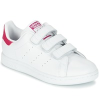 Shoes Girl Low top trainers adidas Originals STAN SMITH CF C White