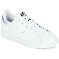 Shoes Girl Low top trainers adidas Originals STAN SMITH J White