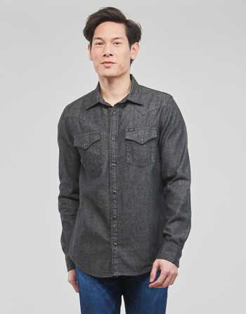 Clothing Men Long-sleeved shirts Lee REGULAR WESTERN SHIRT Black