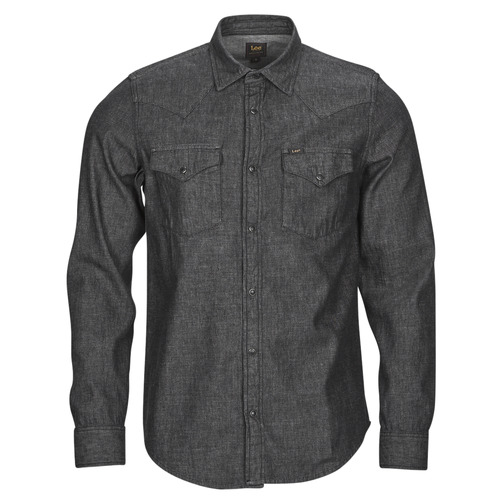 Clothing Men Long-sleeved shirts Lee REGULAR WESTERN SHIRT Black
