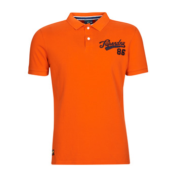 Clothing Men Short-sleeved polo shirts Superdry VINTAGE SUPERSTATE POLO Orange