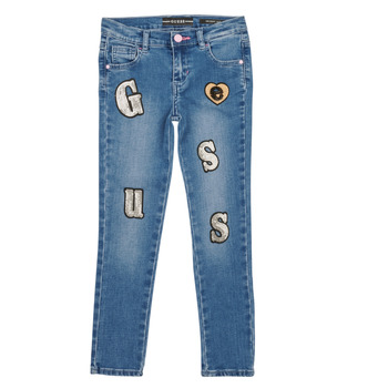 Clothing Girl Slim jeans Guess DENIM FIT PANTS Blue