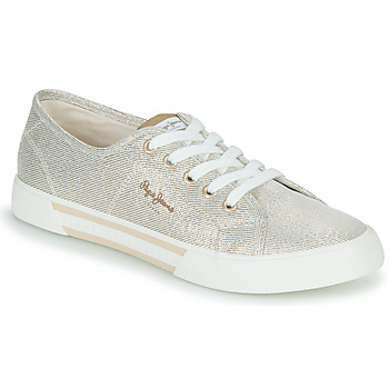 Shoes Women Low top trainers Pepe jeans BRADY PARTY W Gold
