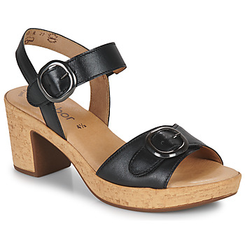 Shoes Women Sandals Gabor 2476427 Black / Beige