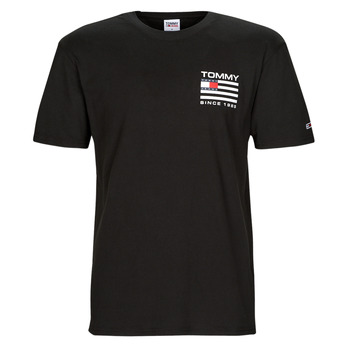 Clothing Men Short-sleeved t-shirts Tommy Jeans TJM CLSC RWB BACK LOGO TEE Black