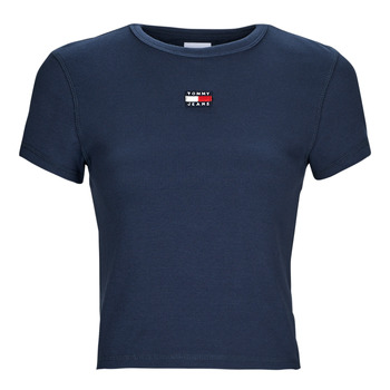 Clothing Women Short-sleeved t-shirts Tommy Jeans TJW BBY RIB XS BADGE Marine