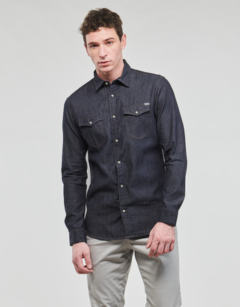 Clothing Men Long-sleeved shirts Jack & Jones JJESHERIDAN SHIRT L/S Blue