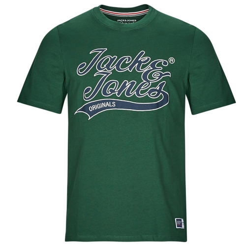 Clothing Men Short-sleeved t-shirts Jack & Jones JORTREVOR UPSCALE SS TEE CREW NECK Green