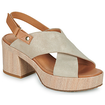 Shoes Women Sandals Mam'Zelle WILIA Gold / Brown