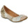 Shoes Women Flat shoes Mam'Zelle FLUTE Gold / Beige / White