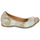 Shoes Women Flat shoes Mam'Zelle FLUTE Gold / Beige / White