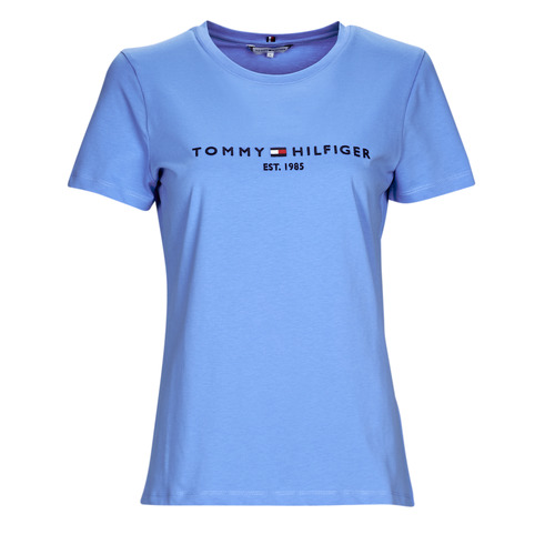 Clothing Women Short-sleeved t-shirts Tommy Hilfiger REGULAR HILFIGER C-NK TEE SS Blue