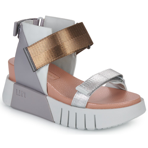 Shoes Women Sandals United nude DELTA RUN Grey / Brown