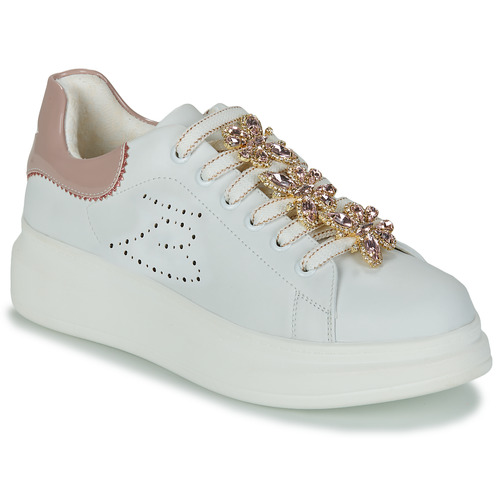 Shoes Women Low top trainers Tosca Blu ALOE White / Pink / Gold