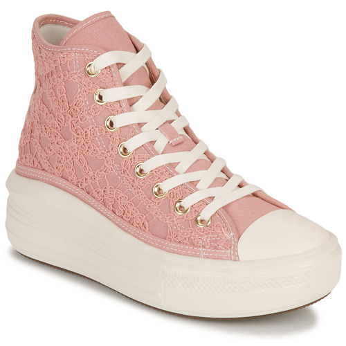 Shoes Women Hi top trainers Converse CHUCK TAYLOR ALL STAR MOVE-FESTIVAL  DAISY CORD Pink