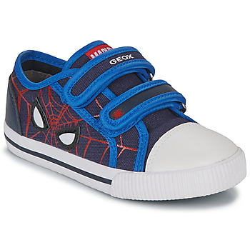 Shoes Boy Low top trainers Geox B KILWI BOY Blue / Red