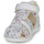Shoes Girl Sandals Geox B SANDAL MACCHIA GIR White / Silver