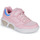 Shoes Girl Low top trainers Geox J ILLUMINUS GIRL Pink