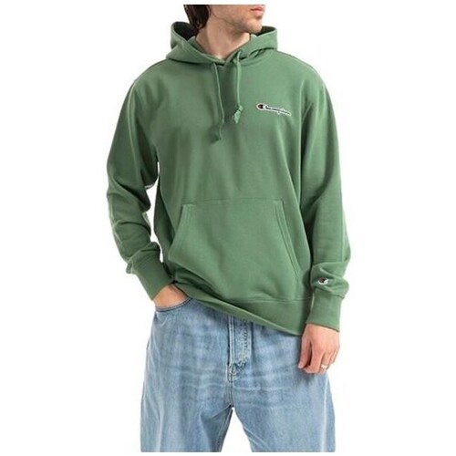 Clothing Men Sweaters Champion Hooded Sweatshirt Green