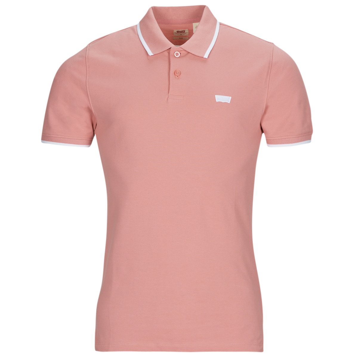 levis  slim housemark polo  men's polo shirt in pink