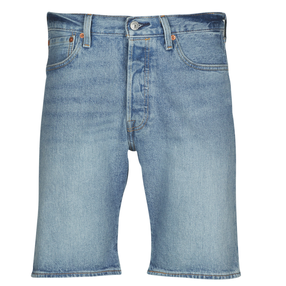 levis  501® hemmed short  men's shorts in blue