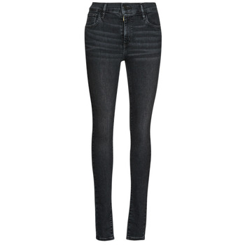 Clothing Women Skinny jeans Levi's 720 HIRISE SUPER SKINNY Black