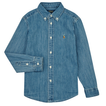 Clothing Children Long-sleeved shirts Polo Ralph Lauren LS BD-TOPS-SHIRT Blue