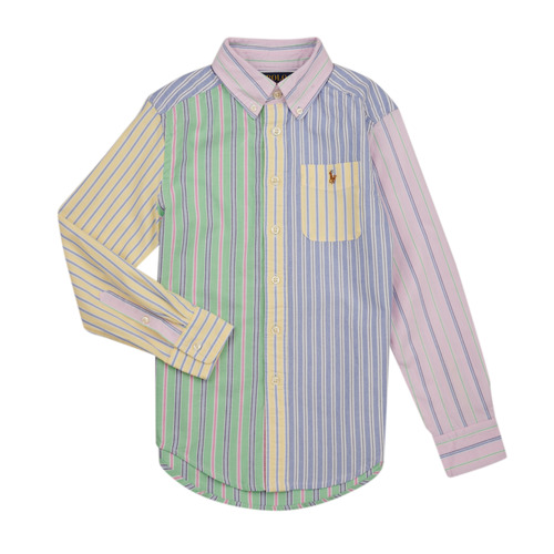 Clothing Boy Long-sleeved shirts Polo Ralph Lauren CLBDPPC-SHIRTS-SPORT SHIRT Multicolour