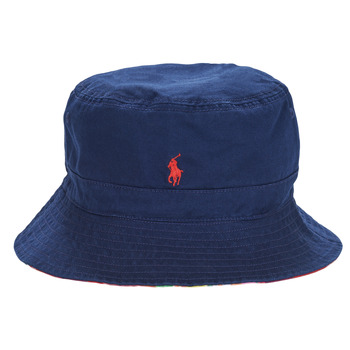 Clothes accessories Girl Caps Polo Ralph Lauren REV BUCKET-HEADWEAR-HAT Marine / Madras