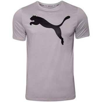 Clothing Men Short-sleeved t-shirts Puma Active Big Logo Tee Purple