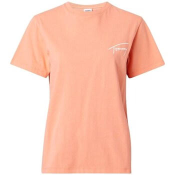 Clothing Women Short-sleeved t-shirts Tommy Hilfiger DW0DW12940TKL Orange