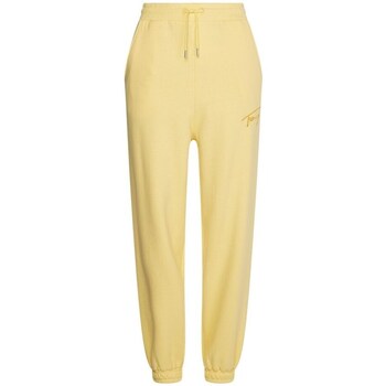 Clothing Women Trousers Tommy Hilfiger Tjw Tommy Signature Yellow